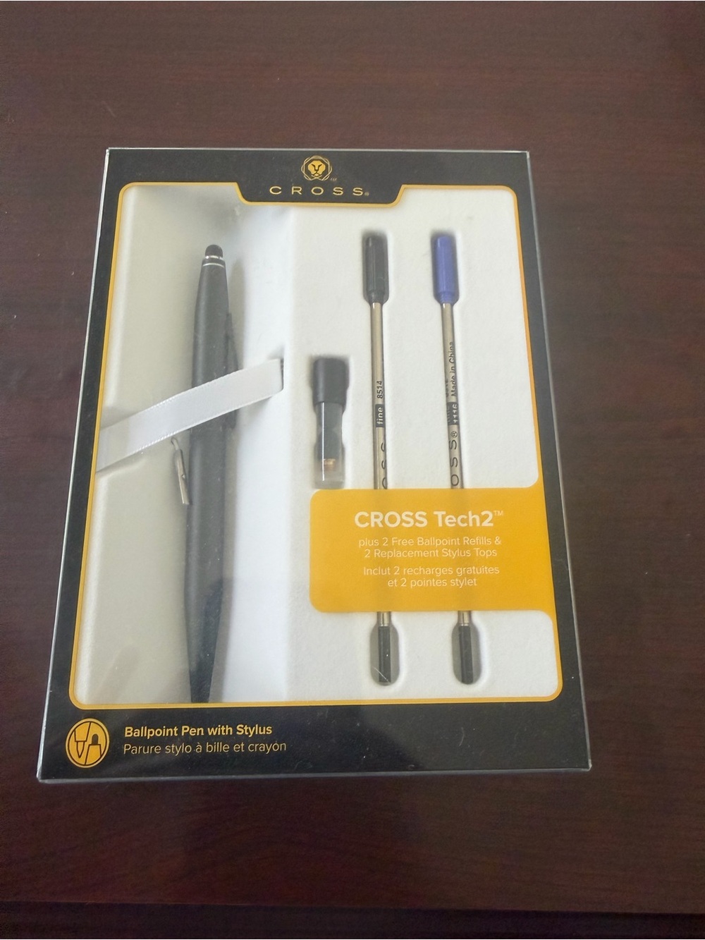 Tech2 Black Ballpoint Pen with Stylus - Cross